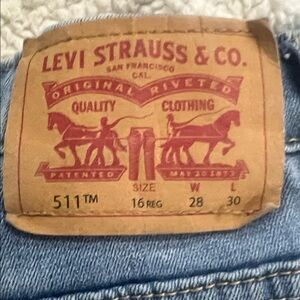 Levi’s 511 men’s/teen jeans